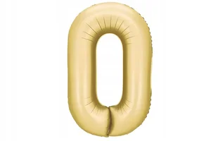 Balon foliowy cyfra 0 86cm złoty