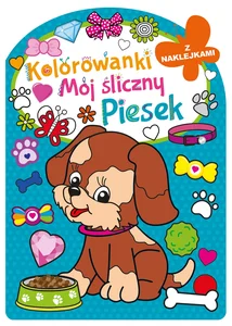 Kolorowanka z wykrojnikiem Mój śliczny piesek