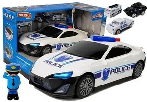 Policja i garaż 2w1 ze światłem i dźwiękiem Policja i garaż 2w1 ze światłem i dźwiękiem