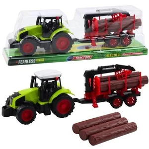 Traktor rolniczy z przyczepą do transportu drewna Traktor rolniczy z przyczepą do transportu drewna