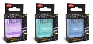 Gumka + temperówka Rexus teens mix Gumka + temperówka Rexus teens mix