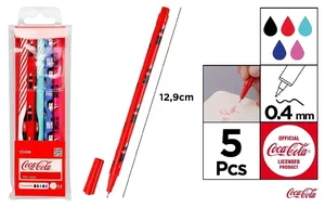 Cienkopis Coca Cola 0,4mm 5szt Cienkopis Coca Cola 0,4mm 5szt