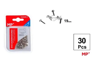 Ćwieki ozdobne srebrne 19mm 30szt Ćwieki ozdobne srebrne 19mm 30szt