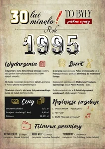 Karnet Urodziny 30