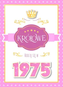 Karnet urodziny 50