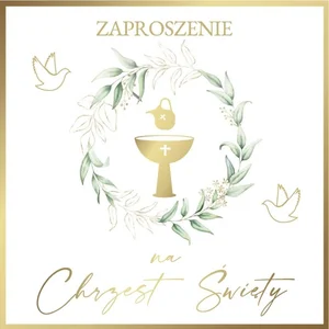 Zaproszenie Chrzest (10szt)