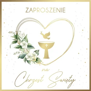 Zaproszenie Chrzest (5szt)