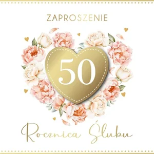 Zaproszenie Rocznica Ślubu (5szt)