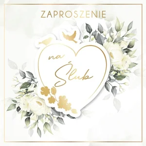 Zaproszenie Ślubu (5szt) Zaproszenie Ślubu (5szt)