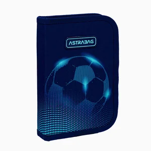 Piórnik pojedynczy dwuklapkowy bez wyposażenia Astrabag Football Light, Piórnik pojedynczy dwuklapkowy bez wyposażenia Astrabag Football Light,