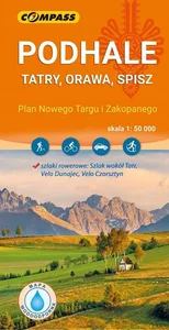 Podhale, Tatry, Orawa, Spisz mapa laminowana 1:50 000 Podhale, Tatry, Orawa, Spisz mapa laminowana 1:50 000