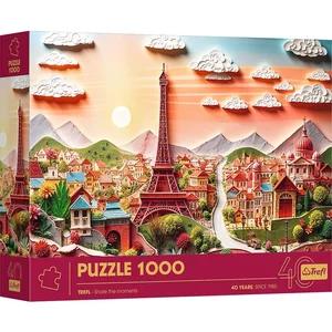 Puzzle 1000 3D 40-lecie Trefl Paryż 40044