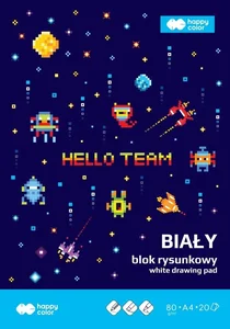 Blok rysunkowy A4/20K Pixi biały HAPPY COLOR Blok rysunkowy A4/20K Pixi biały HAPPY COLOR
