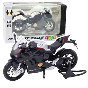Motocykl metalowy ze światłem i dźwiękiem 1:12 Motocykl metalowy ze światłem i dźwiękiem 1:12