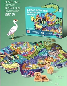 Puzzle 287 las deszczowy