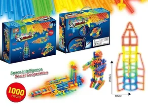 Klocki słomki fluo 1000el