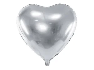 Balon foliowy Serce 61cm srebrny