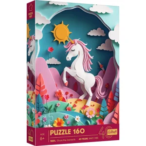 Puzzle 3D 160 40-lecie Trefl Jednorożec 40047