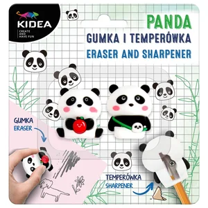 Gumka temperówka Panda Kidea Gumka temperówka Panda Kidea