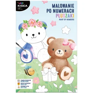 Obraz malowanie po numerach Misie Kidea Obraz malowanie po numerach Misie Kidea