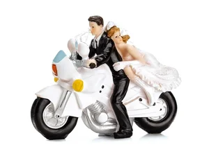 Figurka Para Młoda na motorze 11.5cm