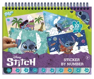 Disney Stitch naklejki wyklejanie po numerach Disney Stitch naklejki wyklejanie po numerach