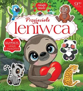 Naklejki iskierki z brokatem. Przyjaciele leniwca Naklejki iskierki z brokatem. Przyjaciele leniwca