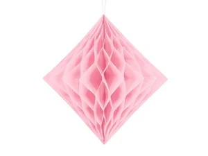 Diament bibułowy jasny różowy 30cm