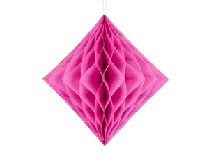 Diament bibułowy ciemny różowy 30cm