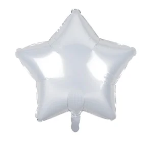 Balon foliowy Gwiazda biała 48cm