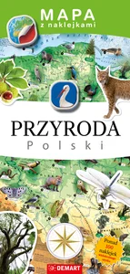 Mapa z naklejkami Przyroda Polski