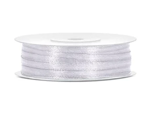 Tasiemka satynowa biały 3mm/50m