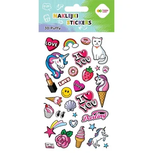 Naklejki 3D Puffy Funky Sweet 10x20cm HAPPY COLOR