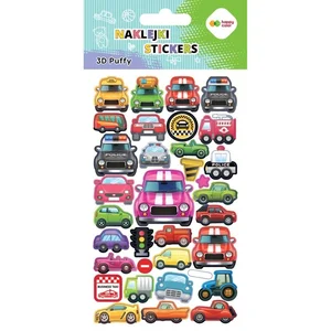Naklejki 3D Puffy Cars 10x20cm HAPPY COLOR Naklejki 3D Puffy Cars 10x20cm HAPPY COLOR