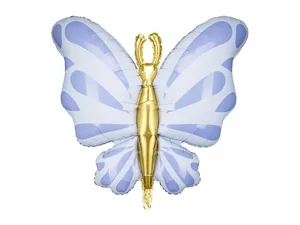 Balon foliowy Motyl 69x69cm błękit
