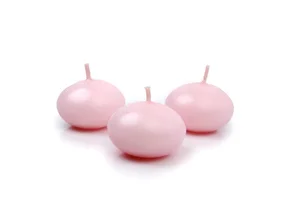 Świeca pływająca matowa różowy 4cm 50szt