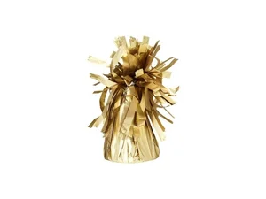 Ciężarek do balonów foliowy elegancki złoty 4szt Ciężarek do balonów foliowy elegancki złoty 4szt