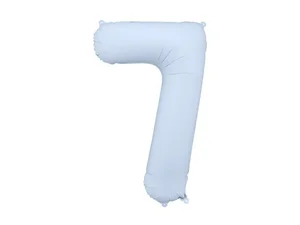 Balon foliowy cyfra 7 86cm mglisty niebieski Balon foliowy cyfra 7 86cm mglisty niebieski