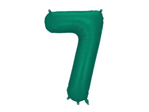 Balon foliowy cyfra 7 86cm butelkowa zieleń Balon foliowy cyfra 7 86cm butelkowa zieleń
