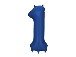 Balon foliowy cyfra 1 86cm granat Balon foliowy cyfra 1 86cm granat