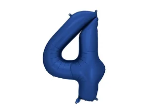 Balon foliowy cyfra 4 86cm granat Balon foliowy cyfra 4 86cm granat