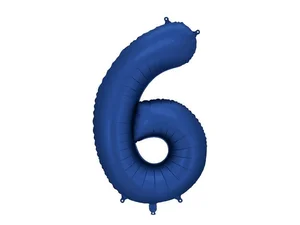 Balon foliowy cyfra 6 86cm granat Balon foliowy cyfra 6 86cm granat