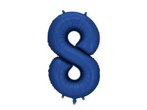 Balon foliowy cyfra 8 86cm granat Balon foliowy cyfra 8 86cm granat