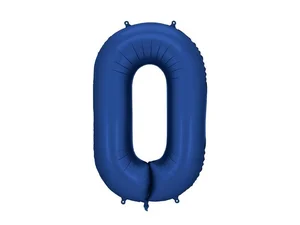 Balon foliowy cyfra 0 86cm granat