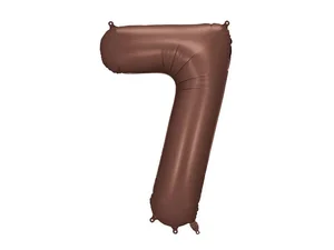 Balon foliowy cyfra 7 86cm mocca Balon foliowy cyfra 7 86cm mocca