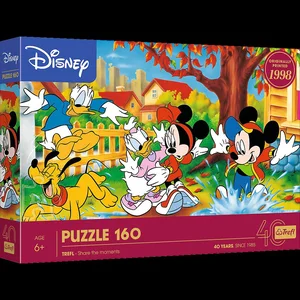 Puzzle 160 40-lecie Trefl  Zabawa w kałużach Disney Mickey Mouse and Friends 40055