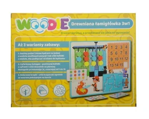 Drewniana łamigłówka 3w1 Woodie Drewniana łamigłówka 3w1 Woodie