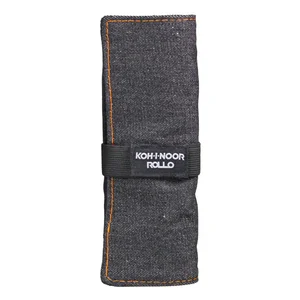 Piórnik etui czarny jeans