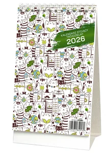 Kalendarz 2026 stojący trójdzielny