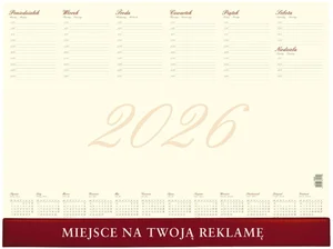 Kalendarz 2026 biuwar business